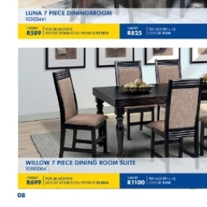 Dining room set at Russells