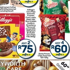 Cereal at Pick n Pay Hyper