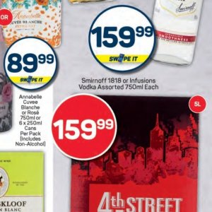 Vodka smirnoff  at Pick n Pay Hyper