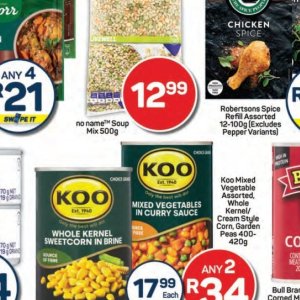 Soup at Pick n Pay Hyper