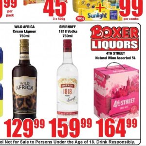 Wine at Boxer Superstores