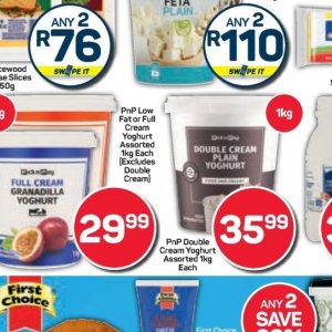 Yoghurt at Pick n Pay Hyper