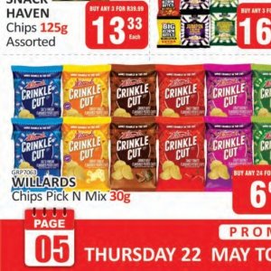 Chips at Kit Kat Cash&Carry