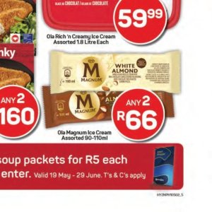 Ice cream at Pick n Pay Hyper