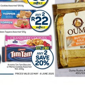 Cookies at Pick n Pay Hyper