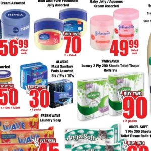 Sanitary pads at Boxer Superstores