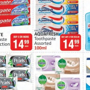 Toothpaste aquafresh  at Kit Kat Cash&Carry