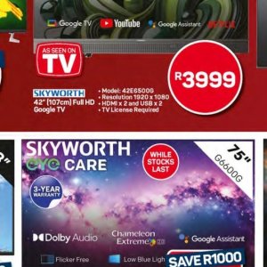 TV set at Pick n Pay Hyper