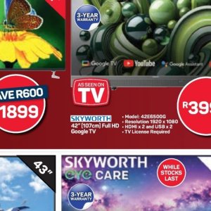 TV set at Pick n Pay Hyper