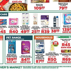 Shower at Fruit & Veg City