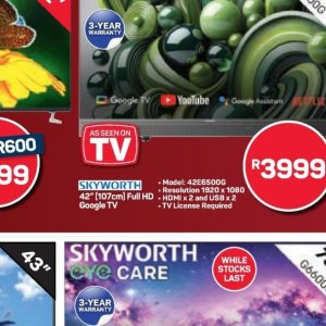 TV set at Pick n Pay Hyper