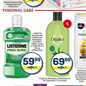 Mouthwash listerine  at Pick n Pay Hyper