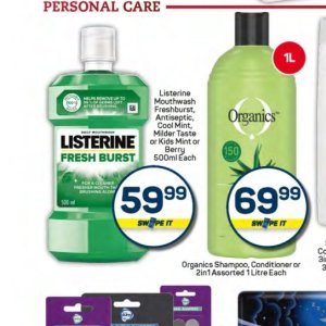 Mouthwash listerine  at Pick n Pay Hyper
