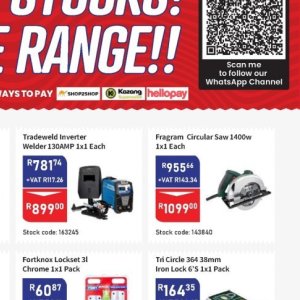 Saw at Africa Cash and Carry