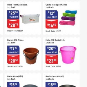 Bucket at Africa Cash and Carry