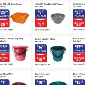Bucket at Africa Cash and Carry