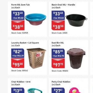 Laundry basket at Africa Cash and Carry