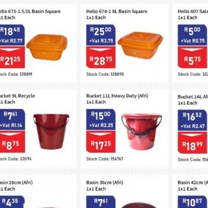 Bucket at Africa Cash and Carry
