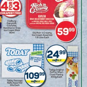 Ice cream at Pick n Pay Hyper