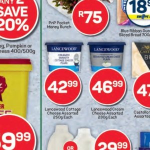 Cottage cheese at Pick n Pay Hyper