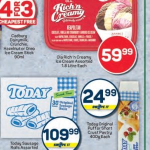 Ice cream at Pick n Pay Hyper