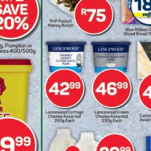 Cottage cheese at Pick n Pay Hyper
