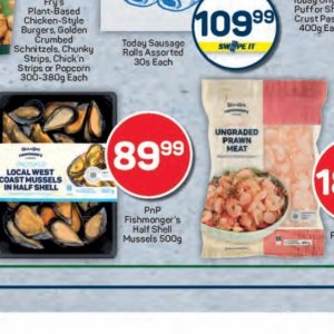 Mussels at Pick n Pay Hyper