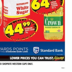 Sugar at Shoprite