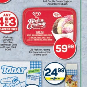 Ice cream at Pick n Pay Hyper
