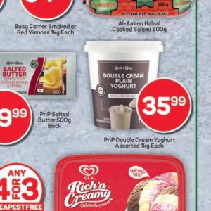 Yoghurt at Pick n Pay Hyper