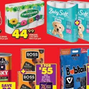Toilet rolls at Shoprite