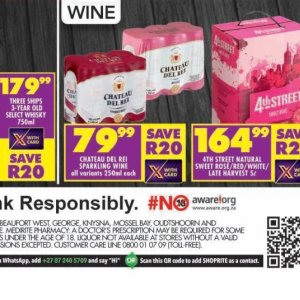 Wine at Shoprite
