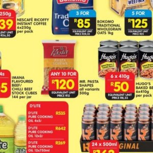 Pasta at Shoprite
