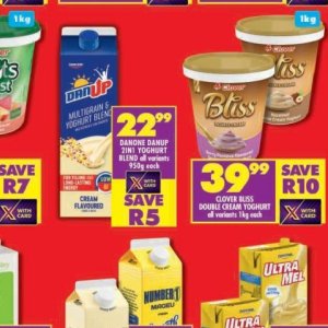 Yoghurt at Shoprite