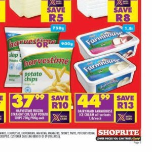 Ice cream at Shoprite