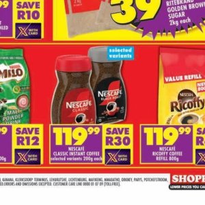 Coffee nescafe  at Shoprite