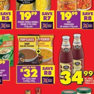 Soup at Shoprite