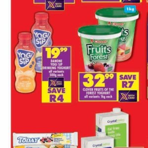 Yoghurt danone  at Shoprite