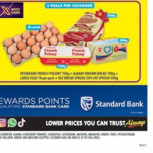 Bread at Shoprite