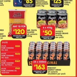 Pasta at Shoprite