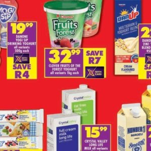Yoghurt at Shoprite