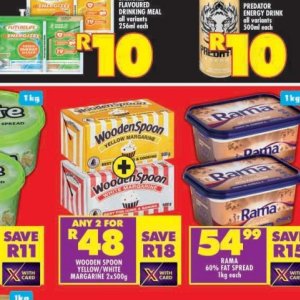 Margarine at Shoprite