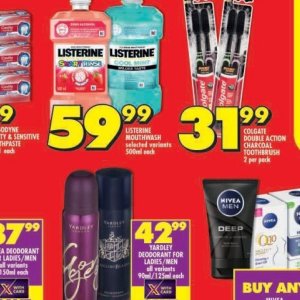 Mouthwash listerine  at Shoprite