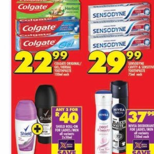 Toothpaste colgate  at Shoprite