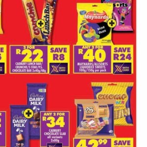 Chocolate at Shoprite