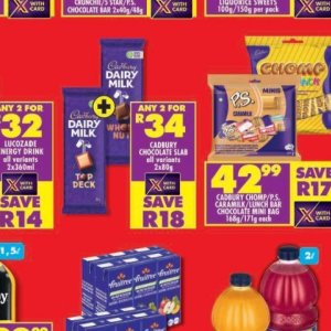 Chocolate at Shoprite