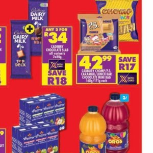 Chocolate at Shoprite