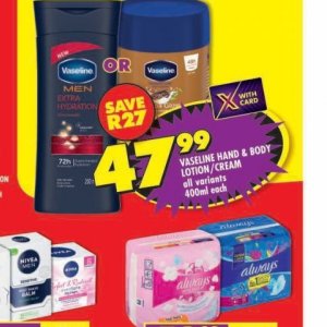 Body lotion nivea  at Shoprite