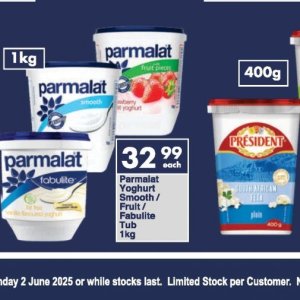 Yoghurt at President Hyper