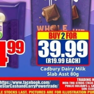 Slab at Three Star Cash and Carry